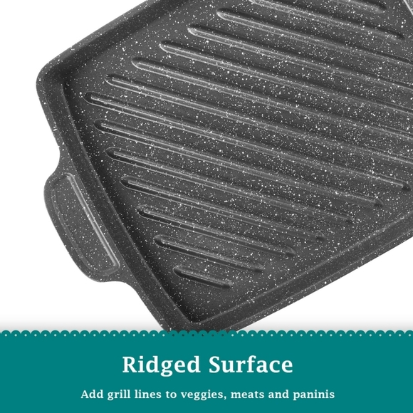 ❤️ New Pioneer Woman Prairie Cowboy Grill Steak Pan with Steak Knifes - Picture 5 of 10